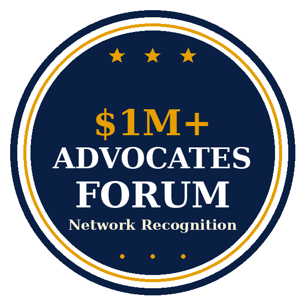 Million Dollar Advocates trust badge