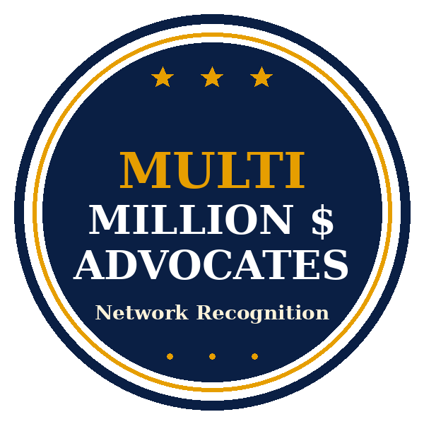 Multi Million Dollar Advocates trust badge