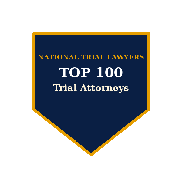 National Trial Lawyers Top 100 trust badge